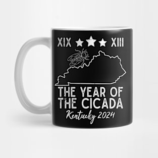 Great Cicada The Year Of Cicada 2024 XIX XIII USA Kentucky Mug